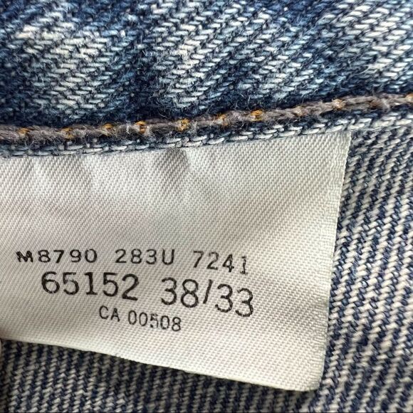 Vintage Nevada Light Wash 100% Cotton Cropped Jeans 38 - Picture 10 of 11